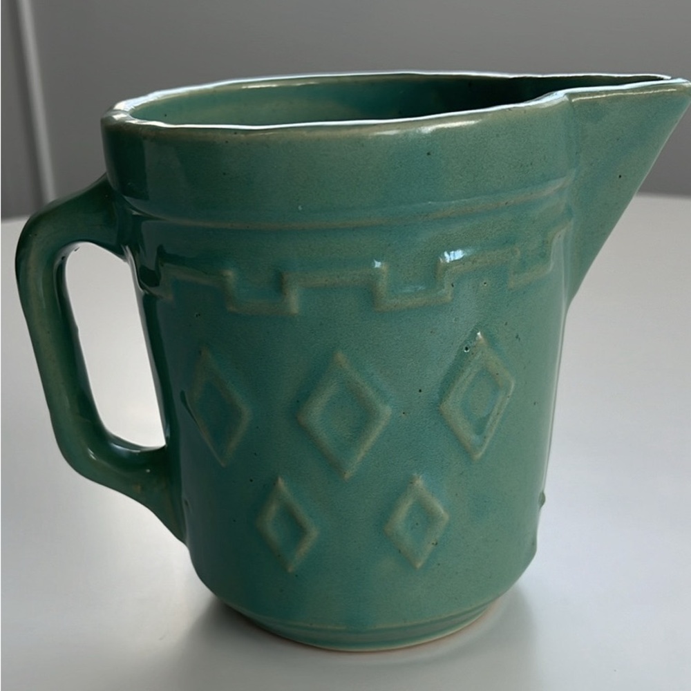 Vintage Monmouth Western stoneware pitcher